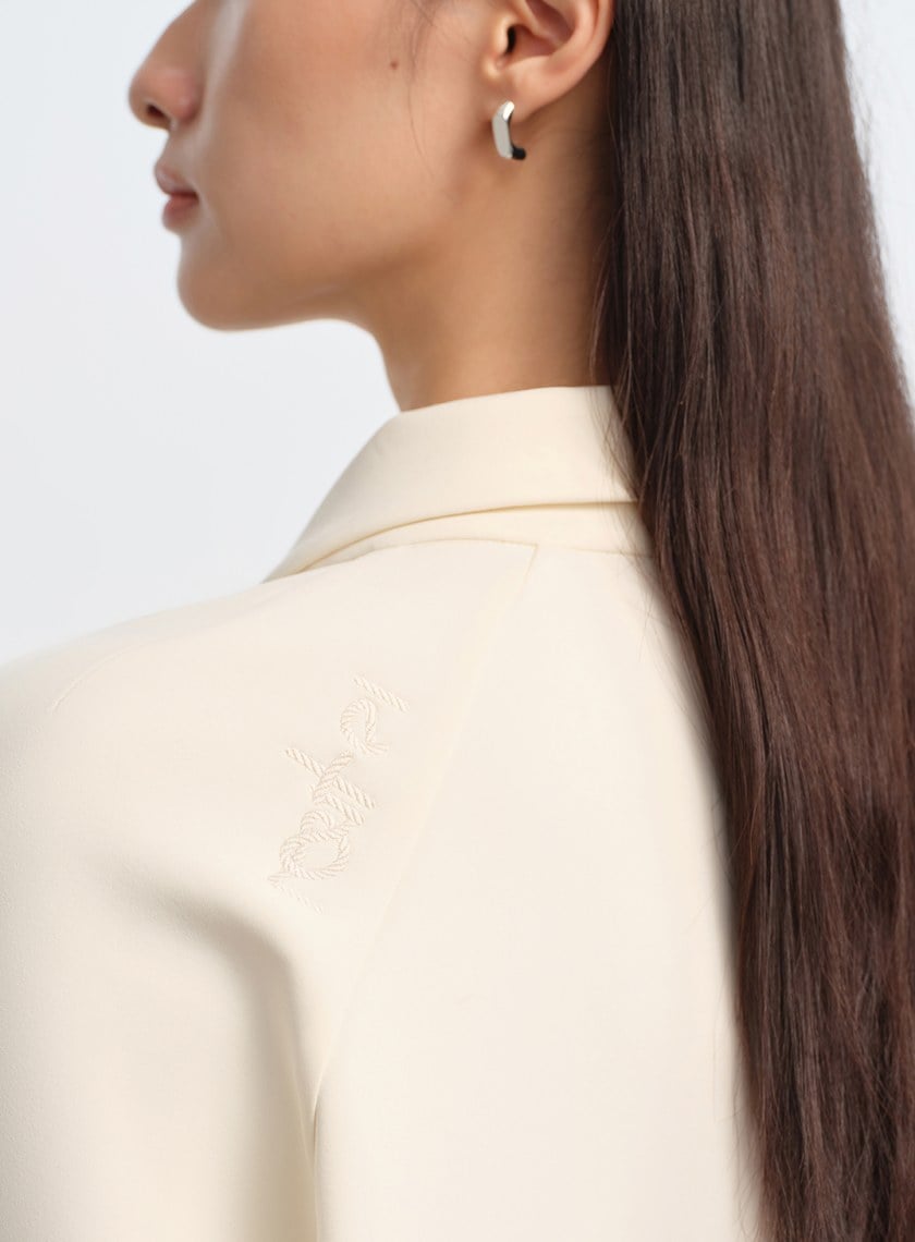 復古半開襟 POLO 上衣