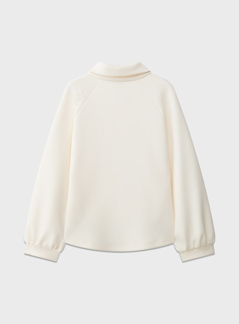 復古半開襟 POLO 上衣