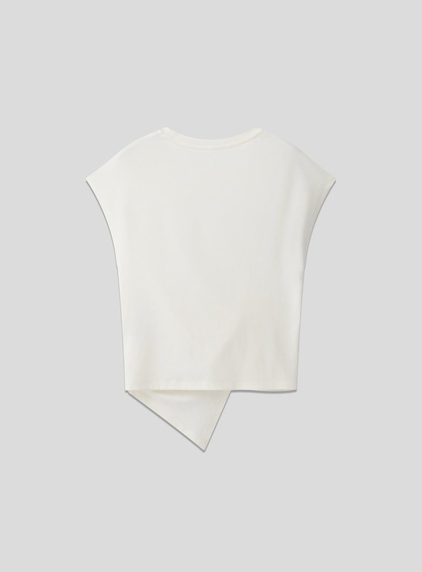 不對稱扭結短袖