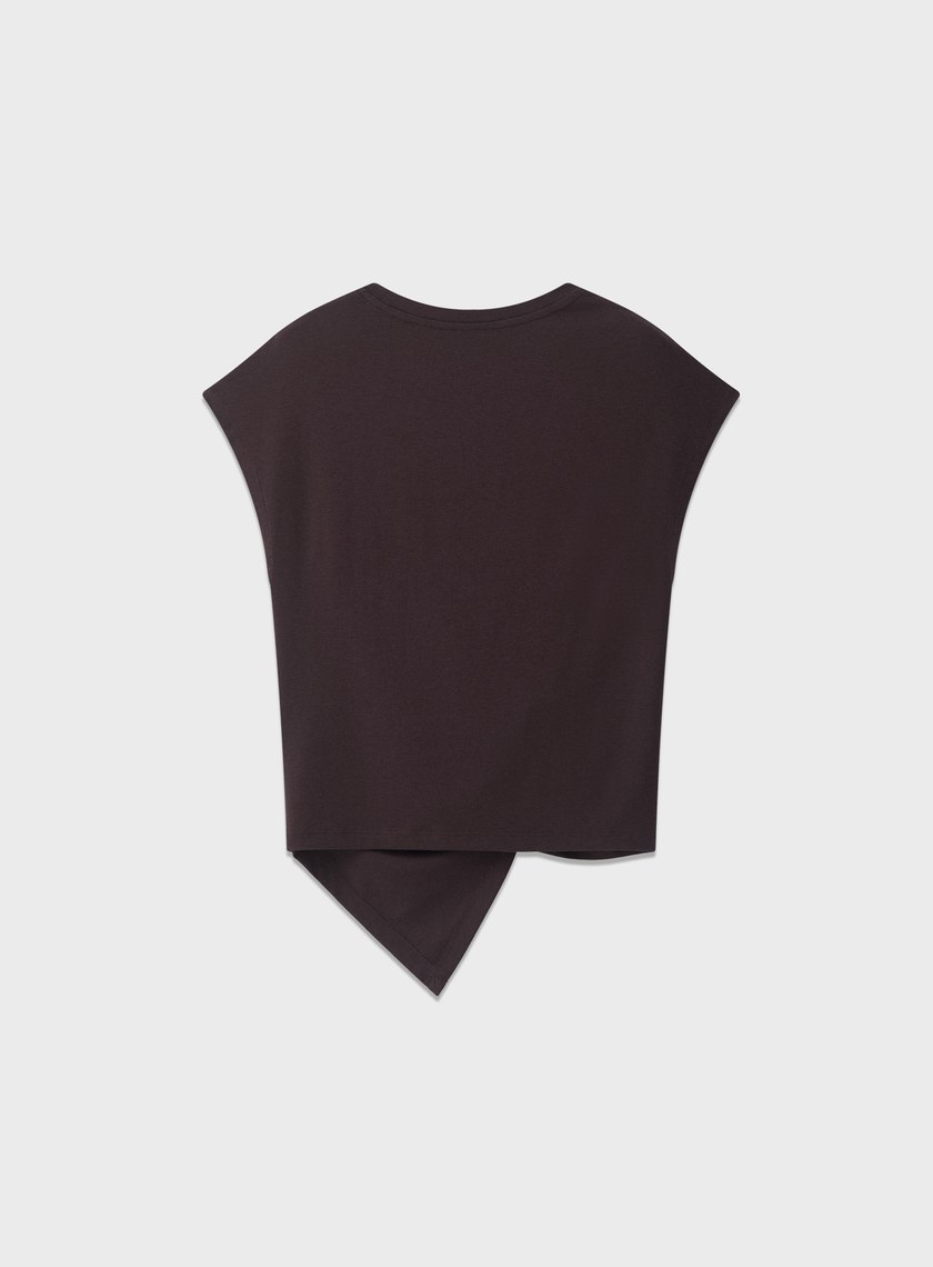 不對稱扭結短袖