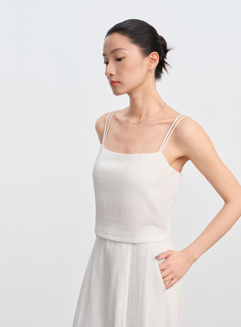 交叉美背細肩帶BRA背心