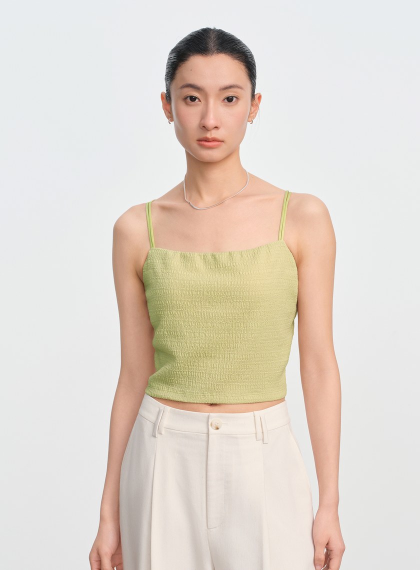 交叉美背細肩帶BRA背心