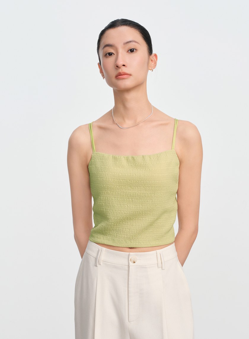 交叉美背細肩帶BRA背心