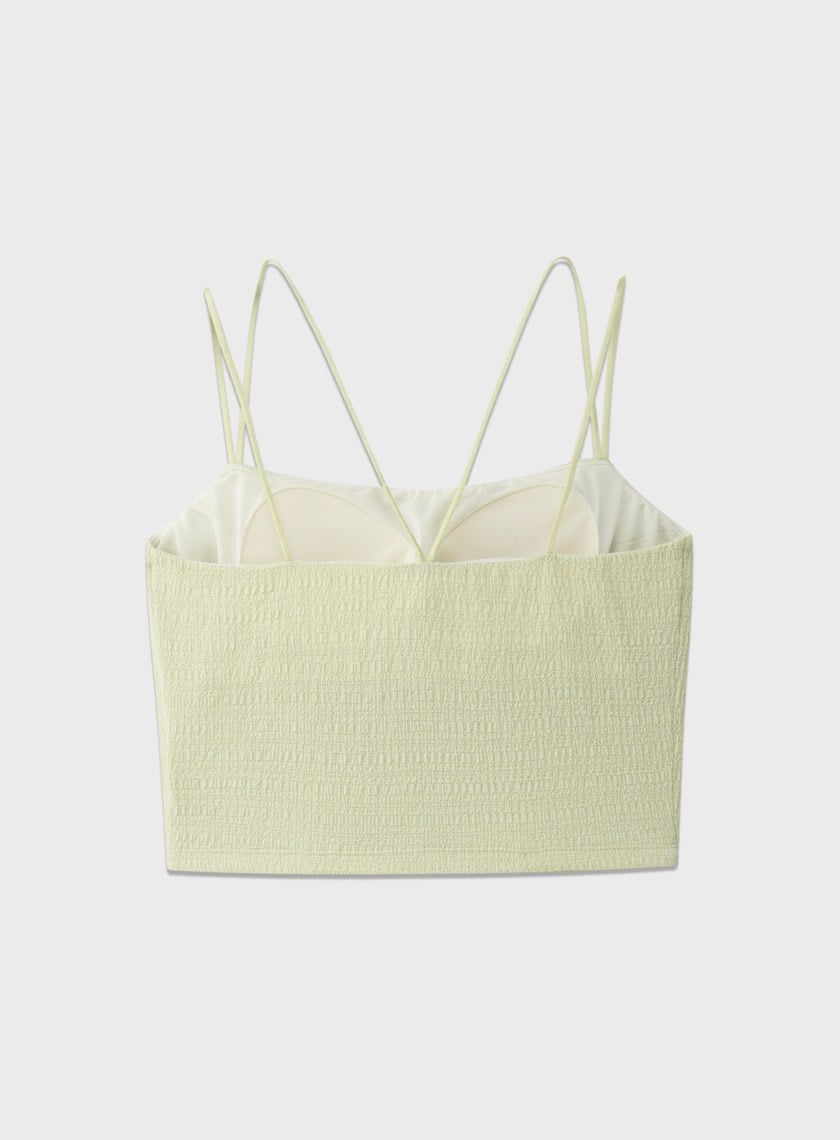 交叉美背細肩帶BRA背心