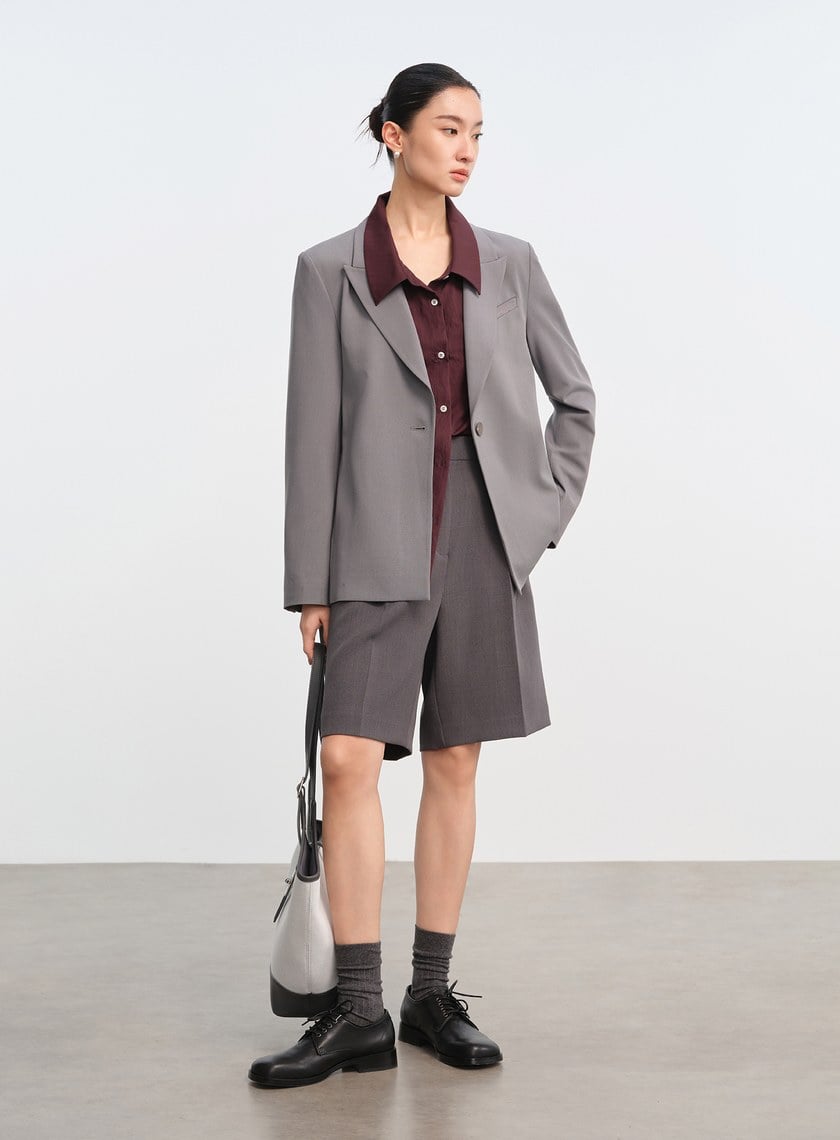 立體剪裁抗皺西裝外套