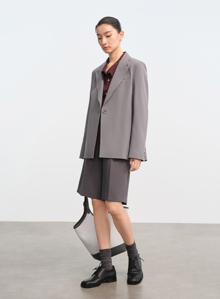 立體剪裁抗皺西裝外套