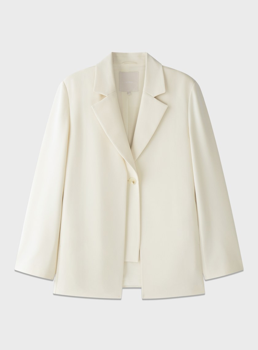 經典假兩件開襟西裝外套