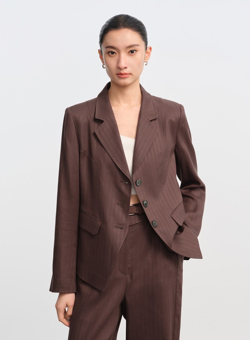 立體分割收腰西外