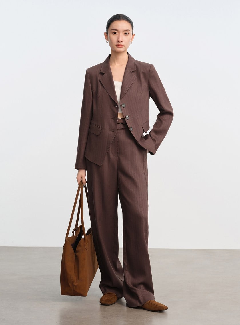 立體分割收腰西外