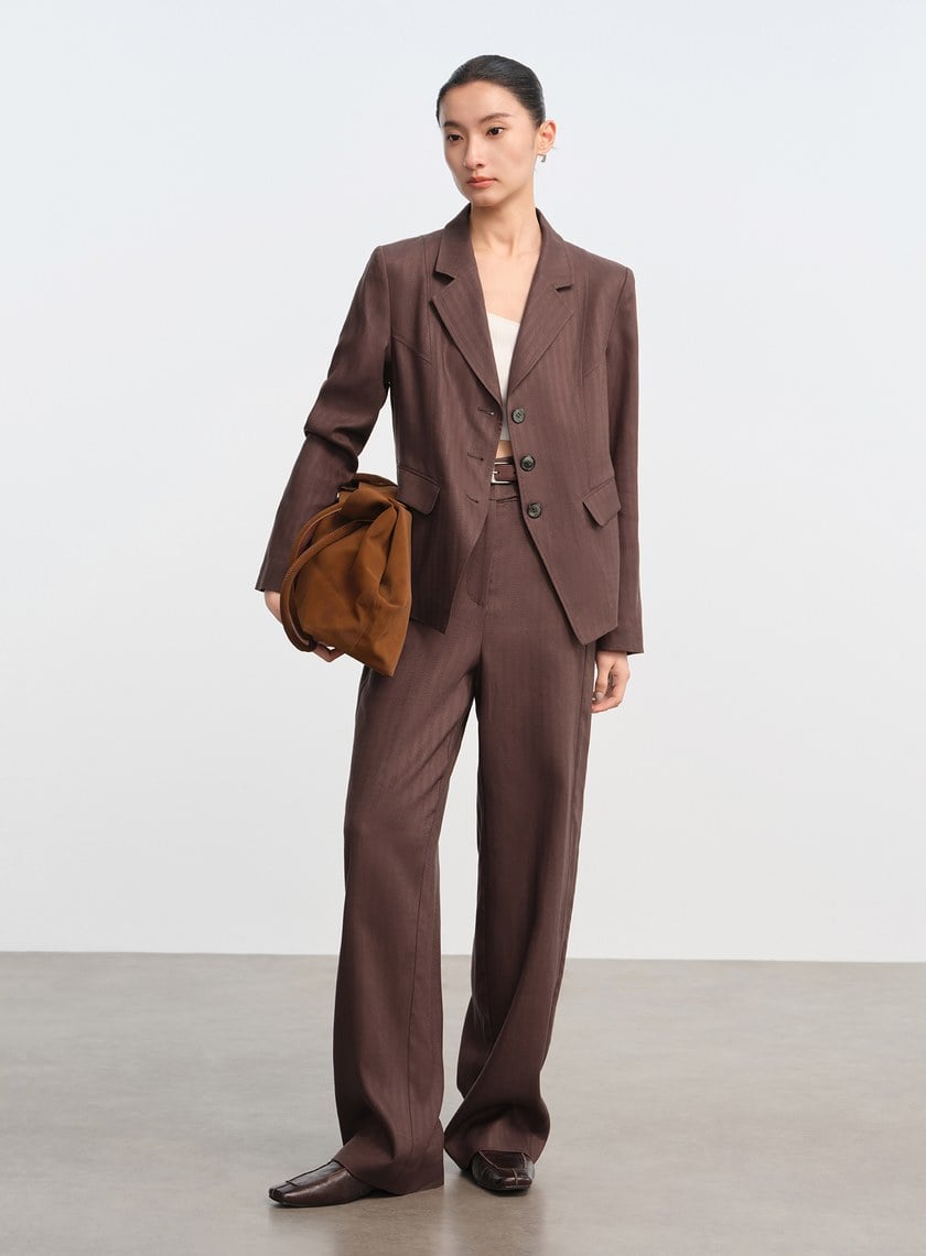 立體分割收腰西外