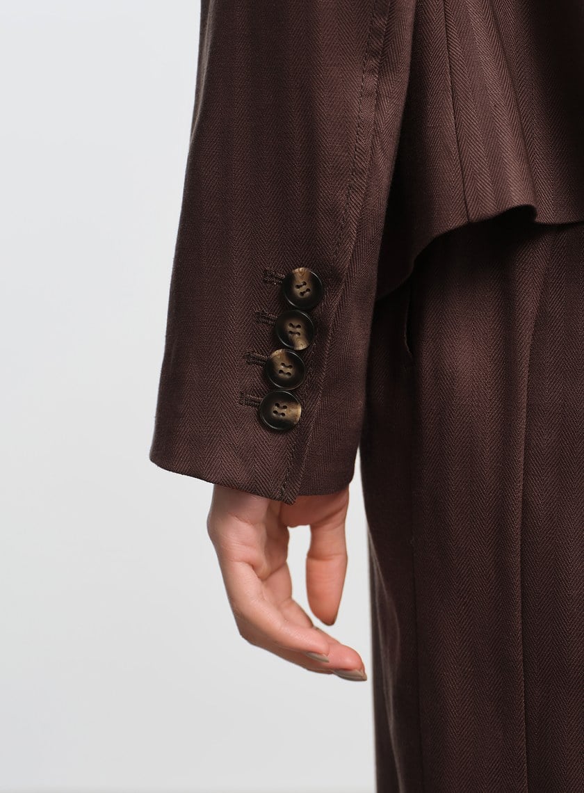 立體分割收腰西外