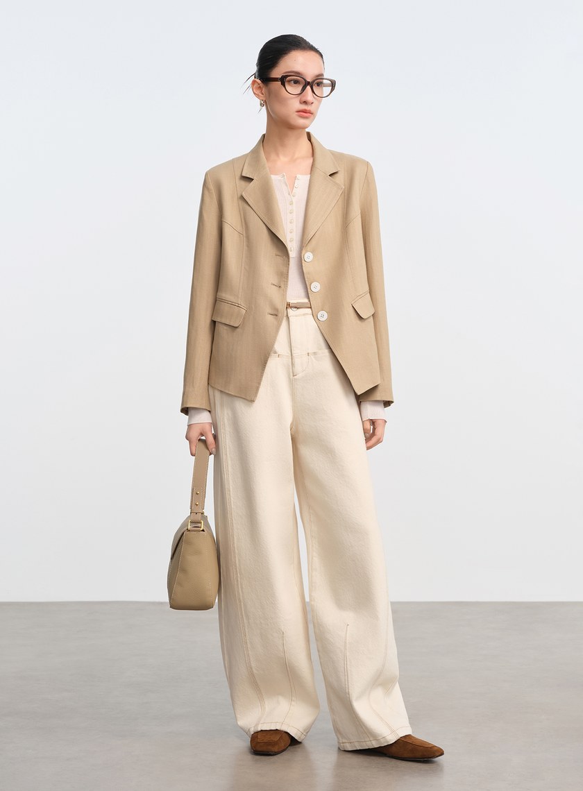 立體分割收腰西外