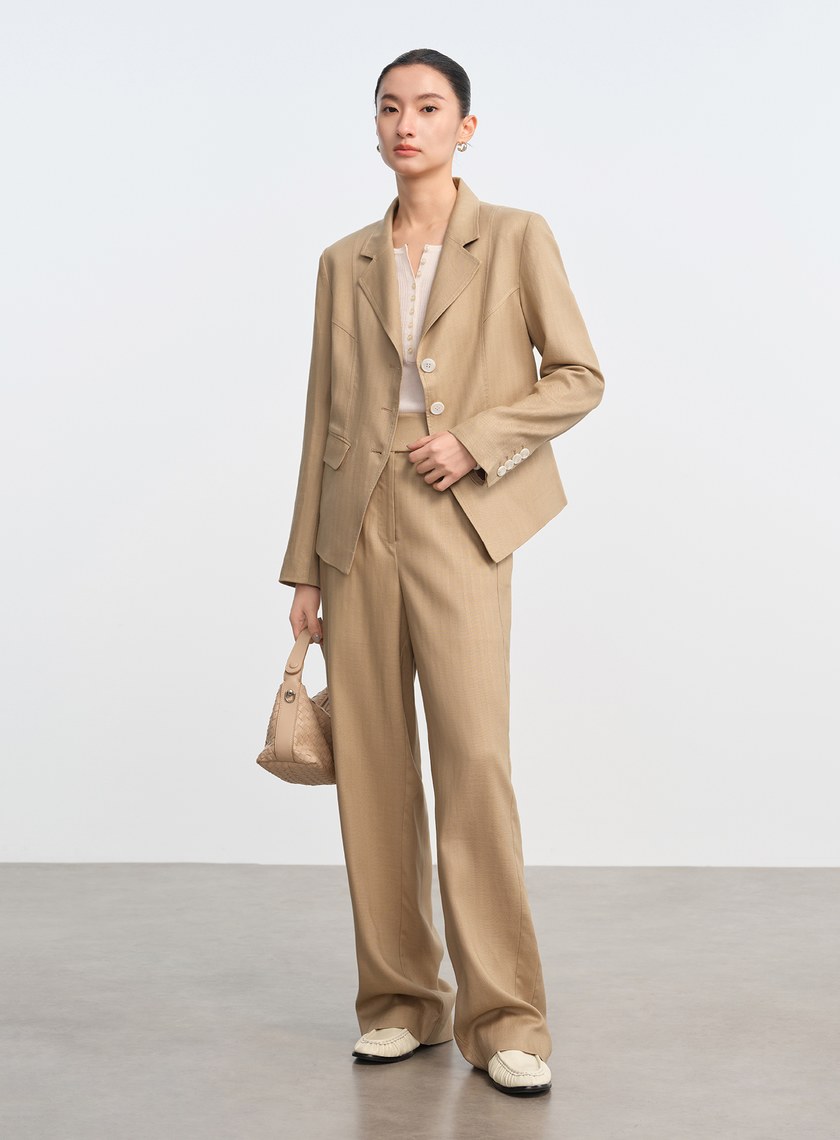 立體分割收腰西外