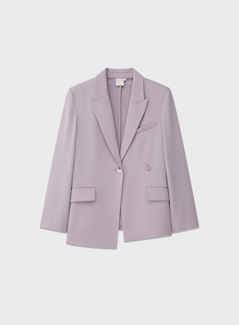 俐落抗皺單扣西裝外套