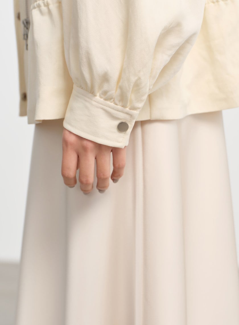 廓型俐落抽繩外套