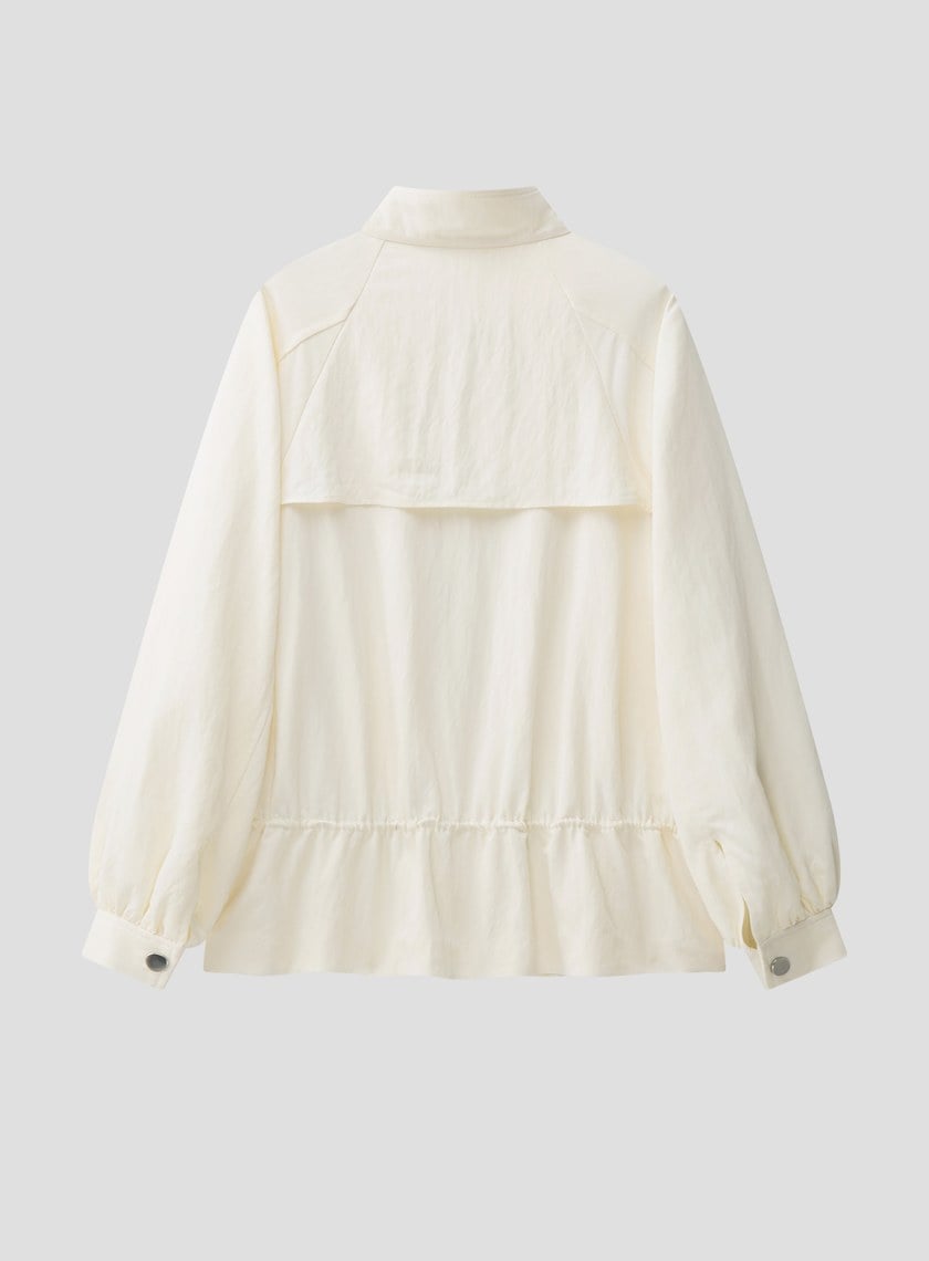 廓型俐落抽繩外套