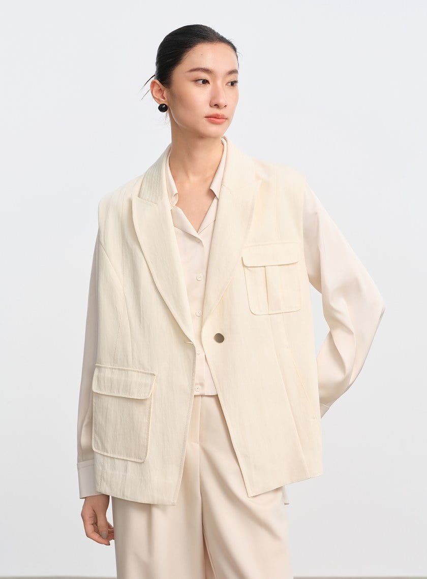 不對稱立體剪裁馬甲