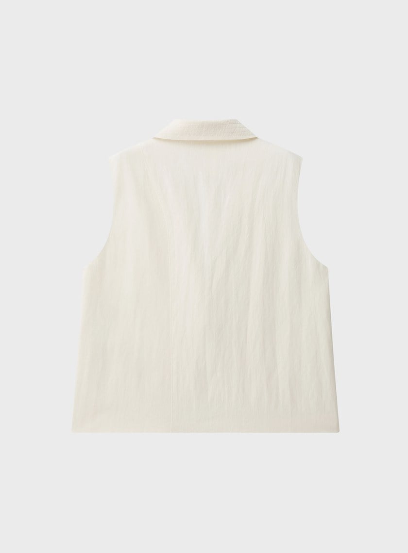 不對稱立體剪裁馬甲