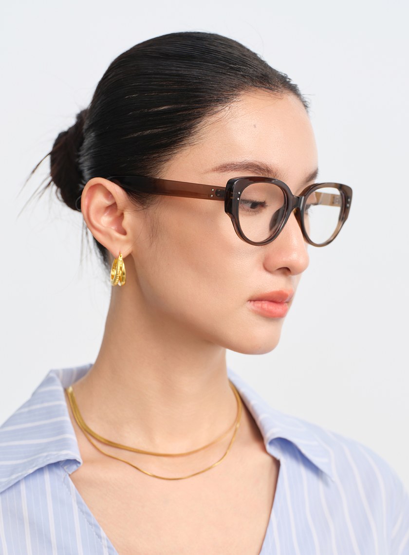 經典輕量橢圓框墨鏡