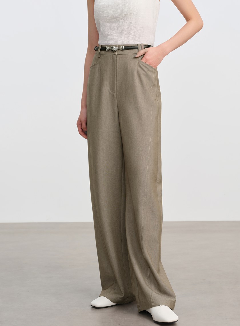 簡約百搭銀扣皮帶