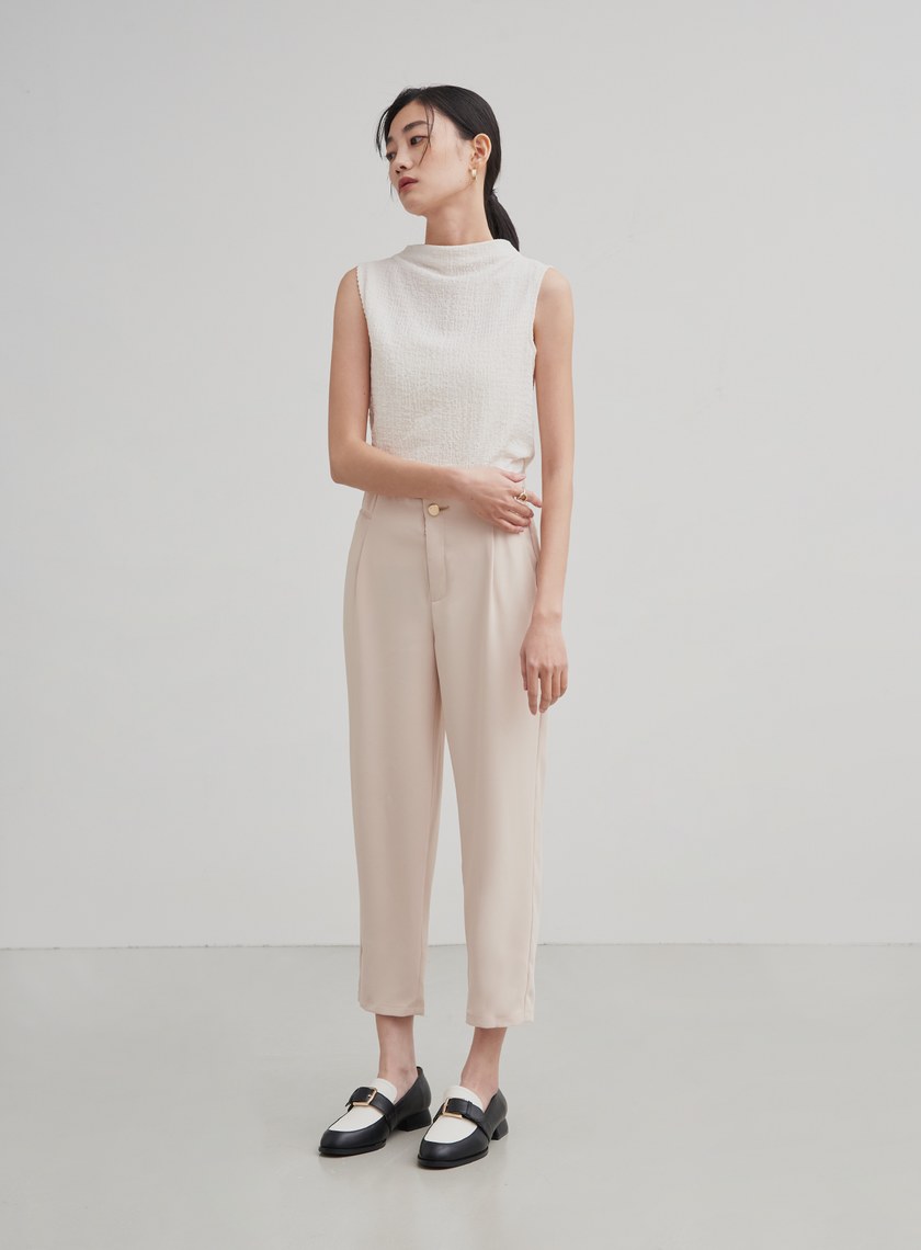 俐落修身西裝九分褲