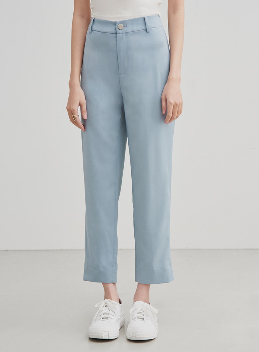 俐落修身西裝九分褲