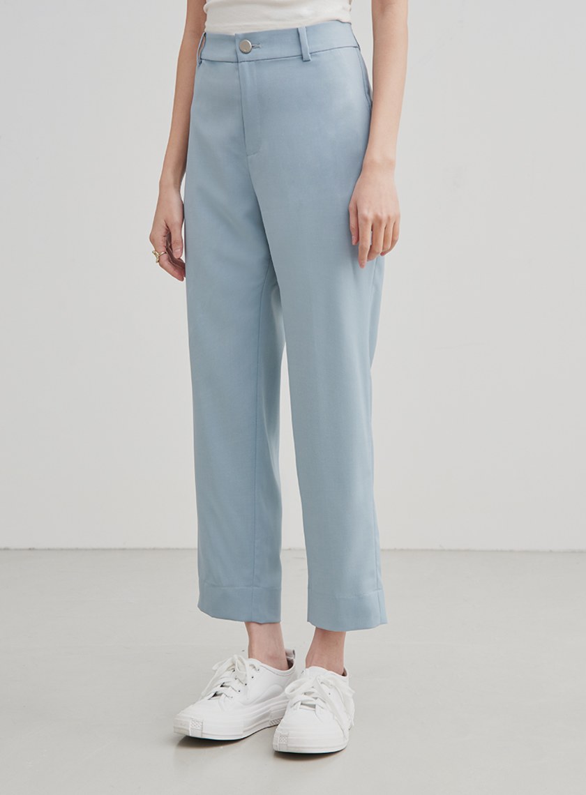 俐落修身西裝九分褲