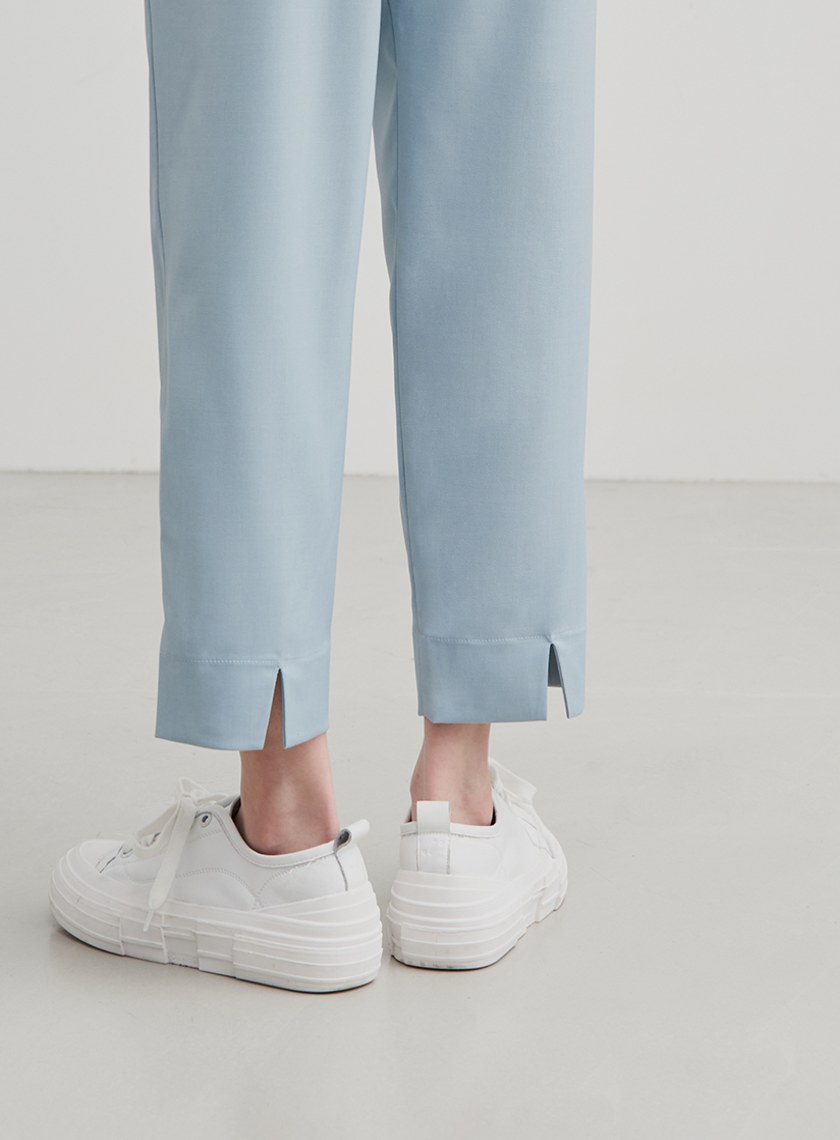 俐落修身西裝九分褲