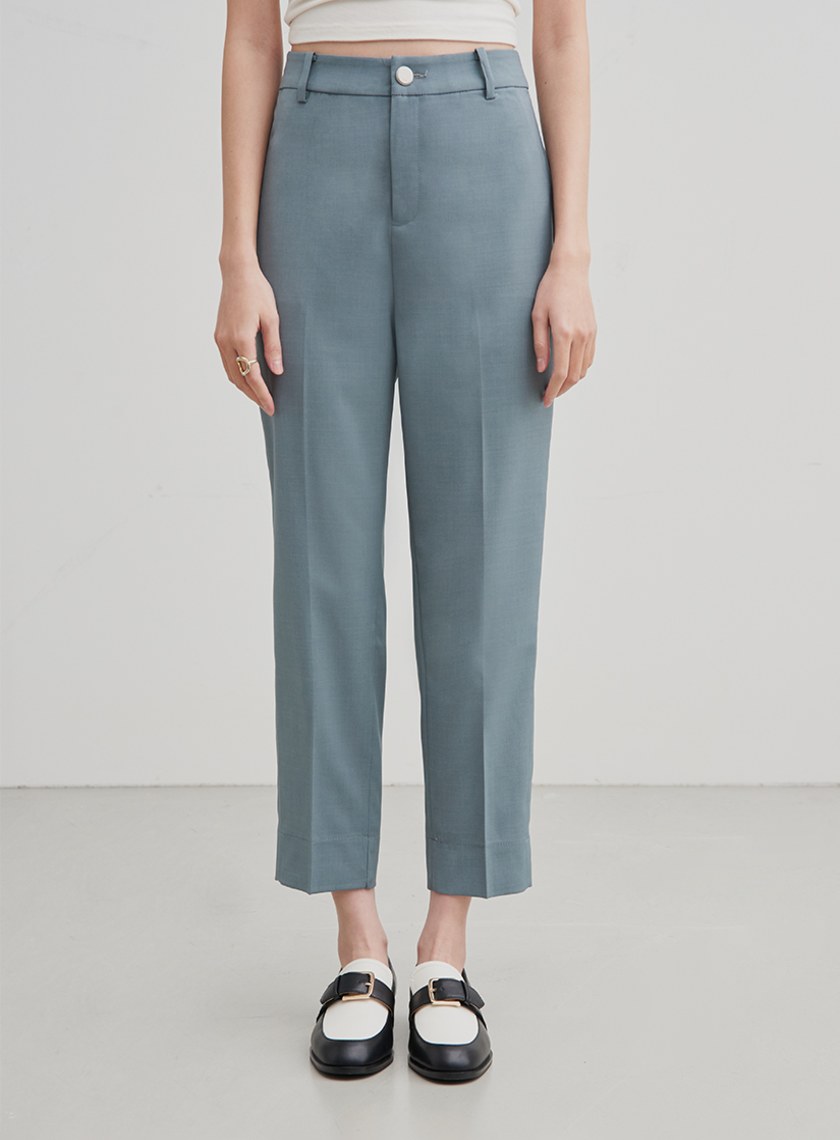 俐落修身西裝九分褲