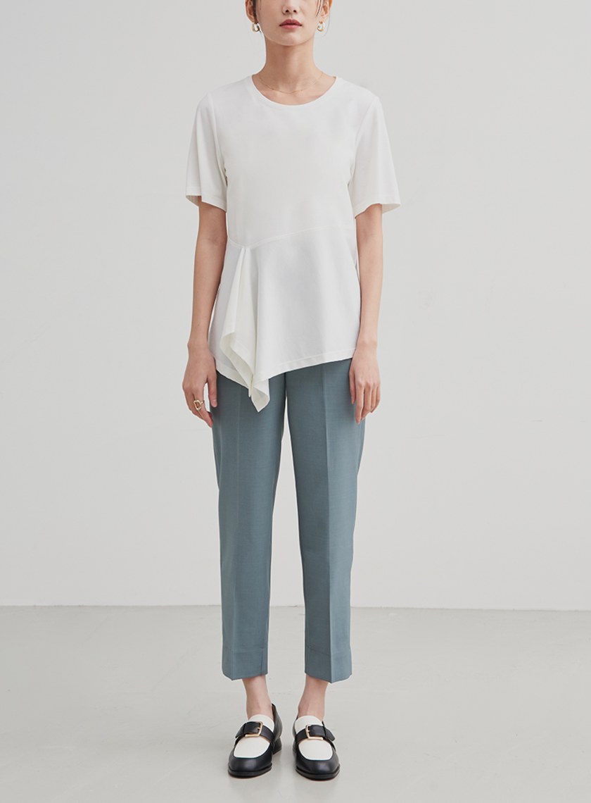 俐落修身西裝九分褲