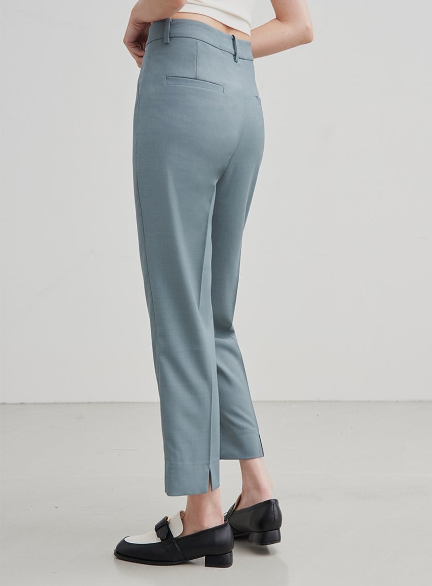 俐落修身西裝九分褲