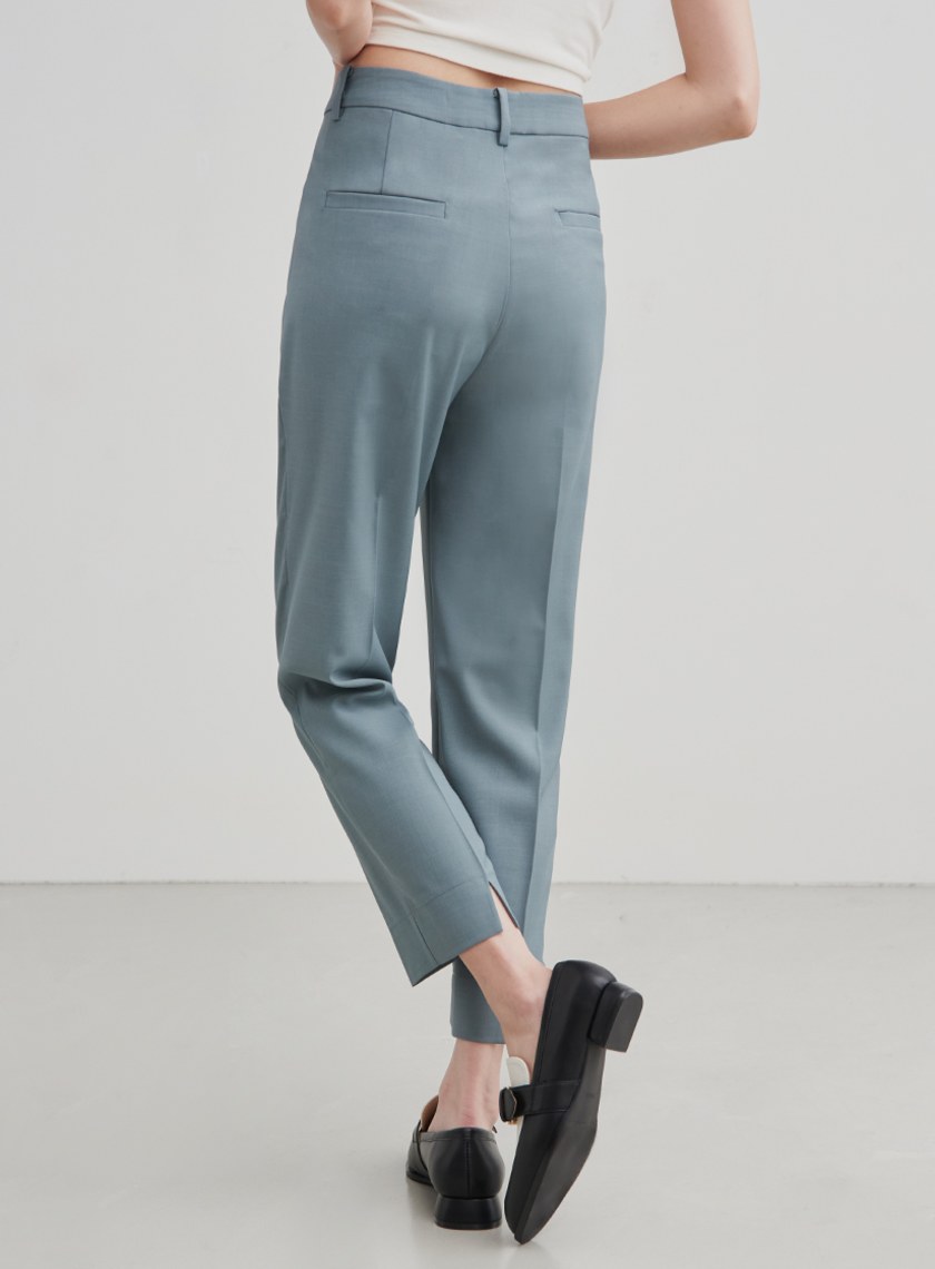 俐落修身西裝九分褲