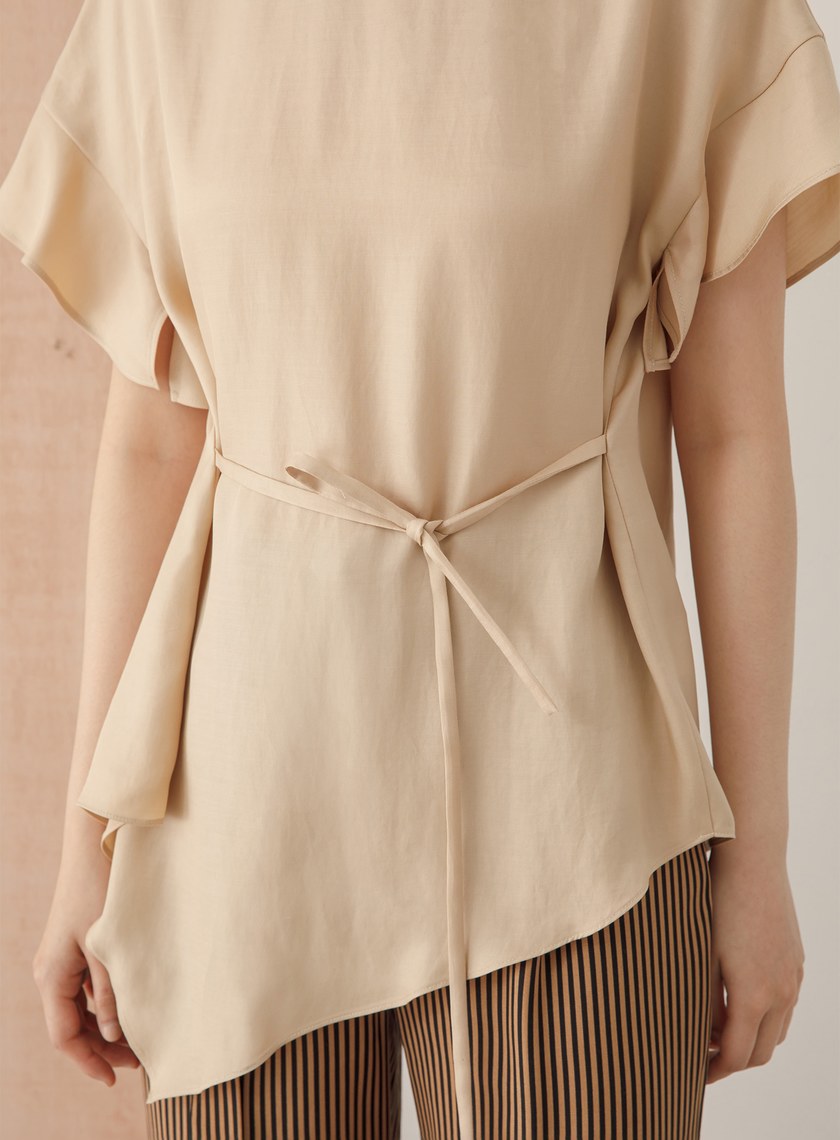 前後兩穿綁帶上衣