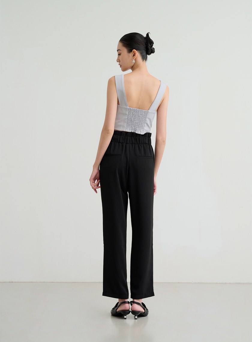 流暢感花苞西裝褲