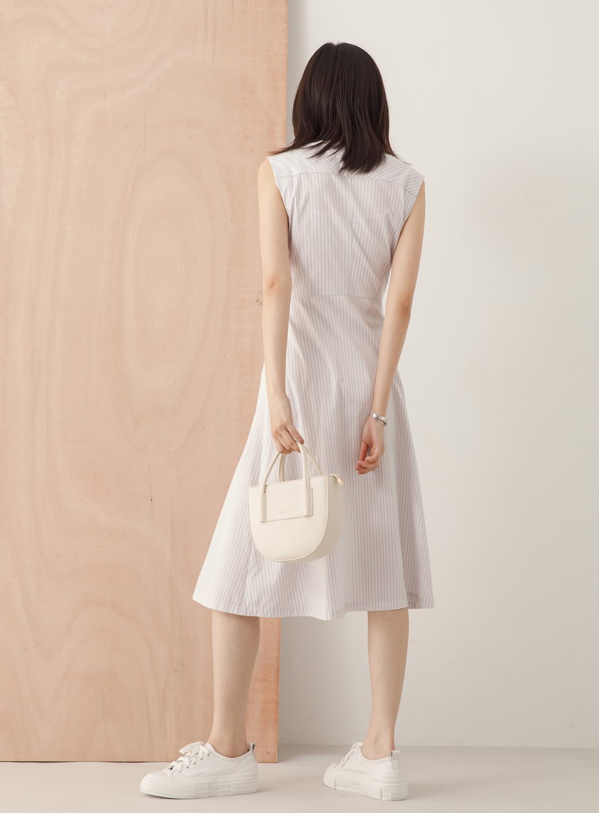 襯衫式開叉洋裝