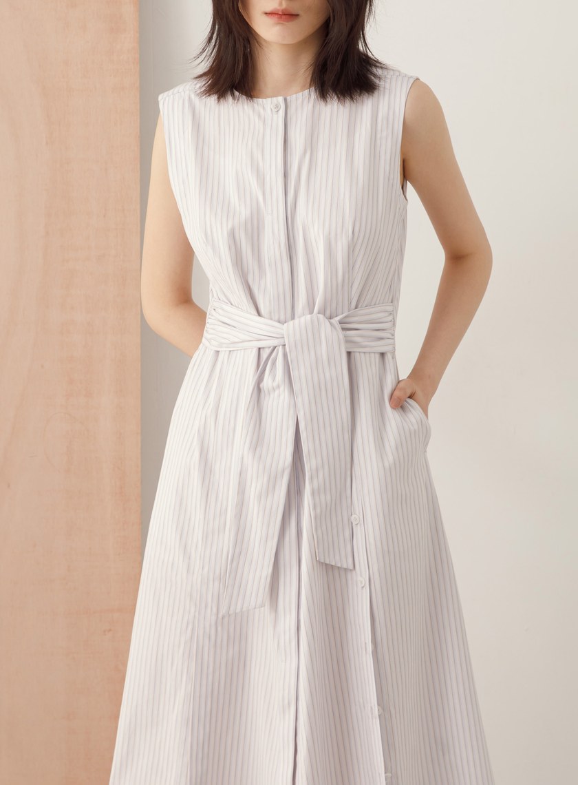 襯衫式開叉洋裝