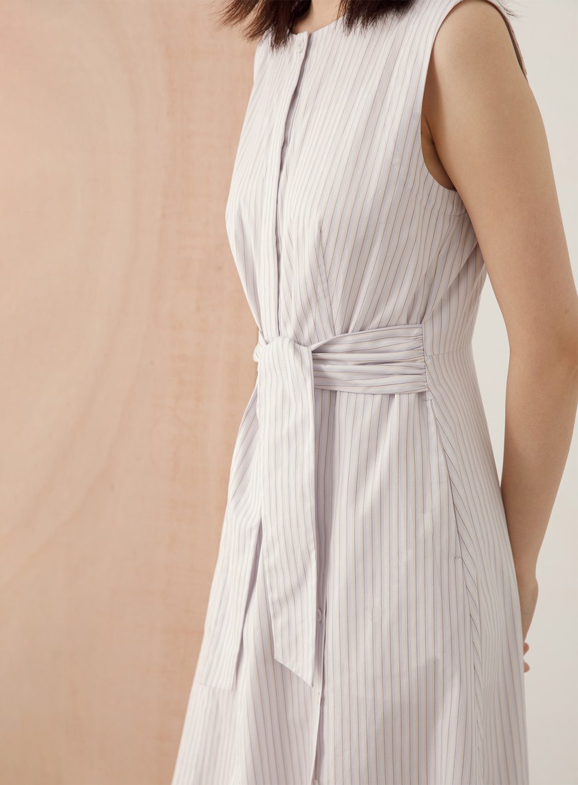 襯衫式開叉洋裝