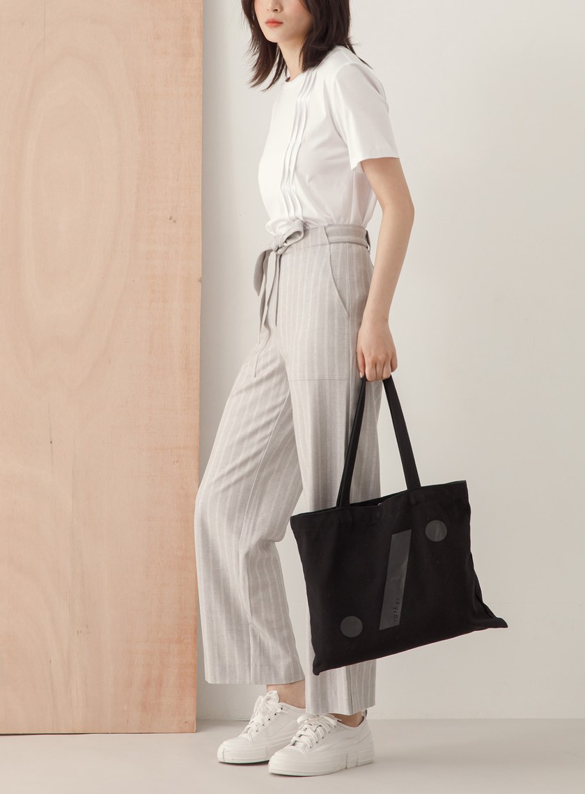 條紋貼袋直筒褲(兩色)