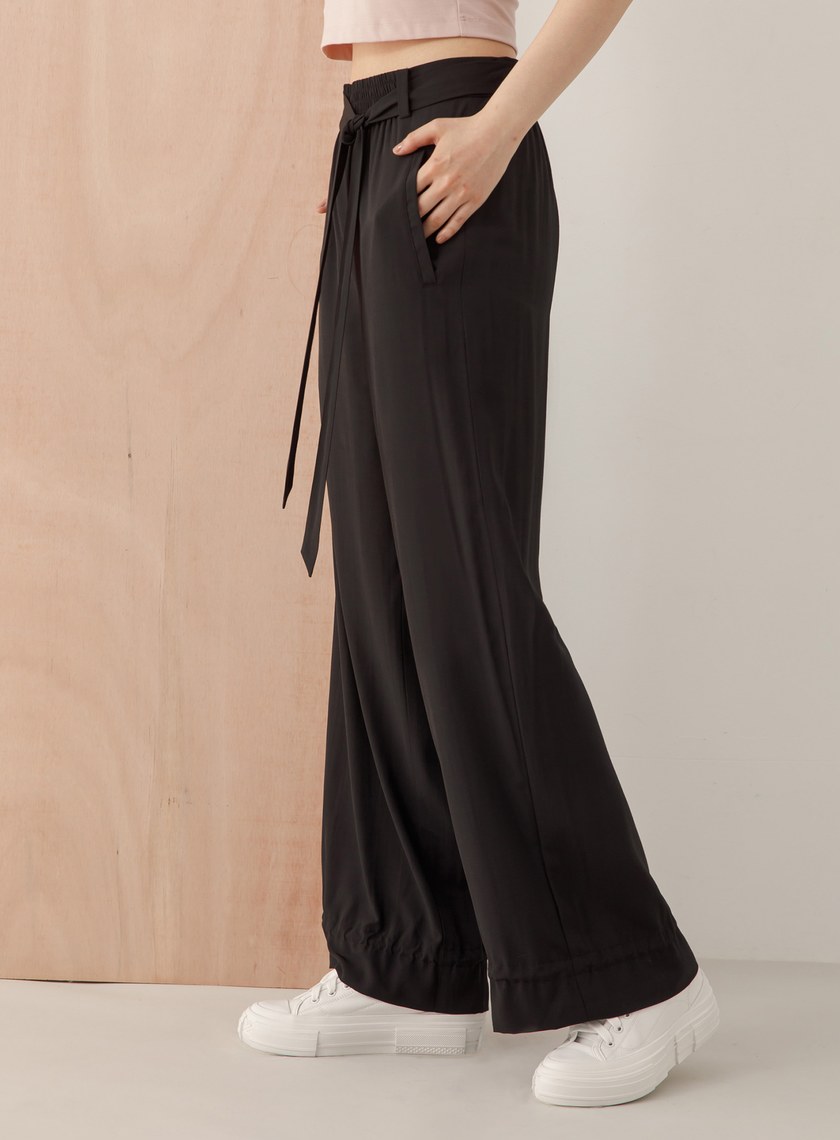 寬束口兩穿休閒直筒褲