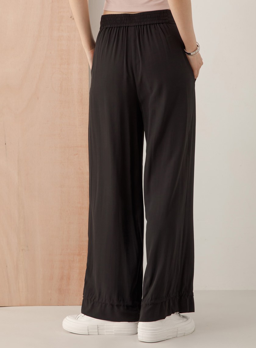 寬束口兩穿休閒直筒褲