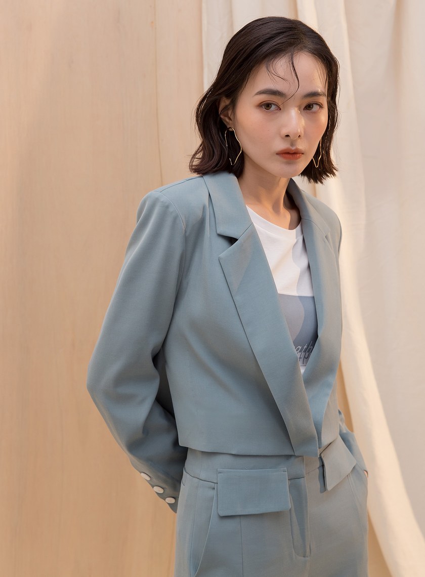 前短後長單釦西外