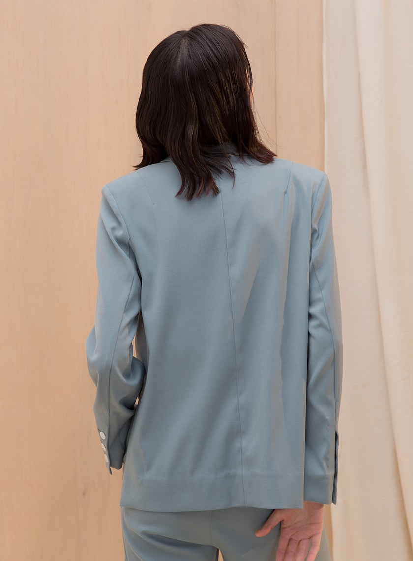 前短後長單釦西外