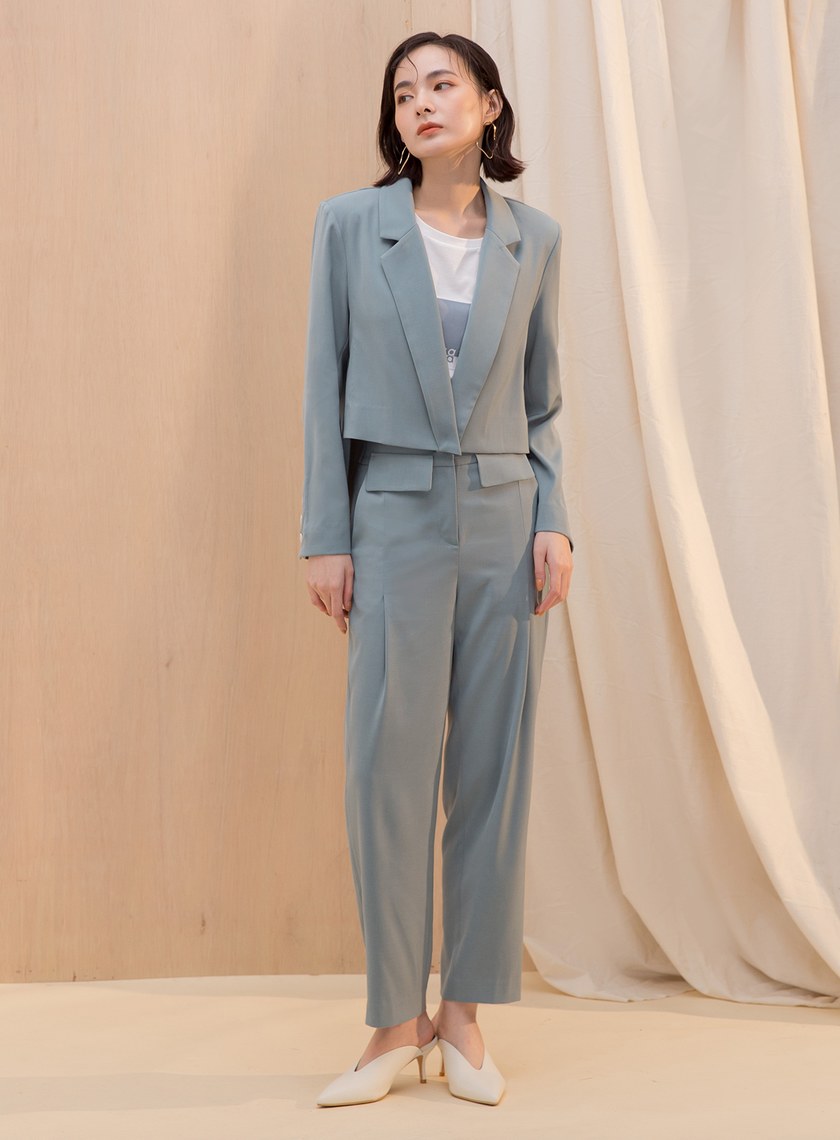 前短後長單釦西外