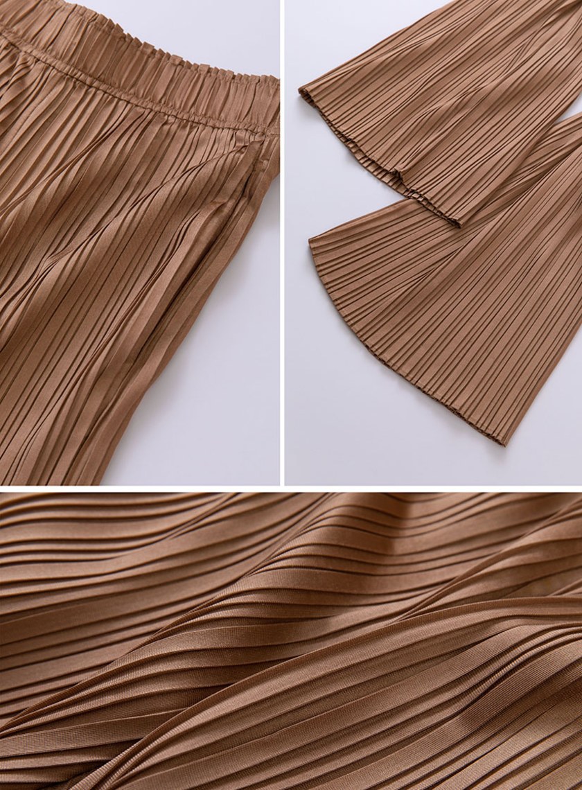 壓摺寬鬆舒適長褲