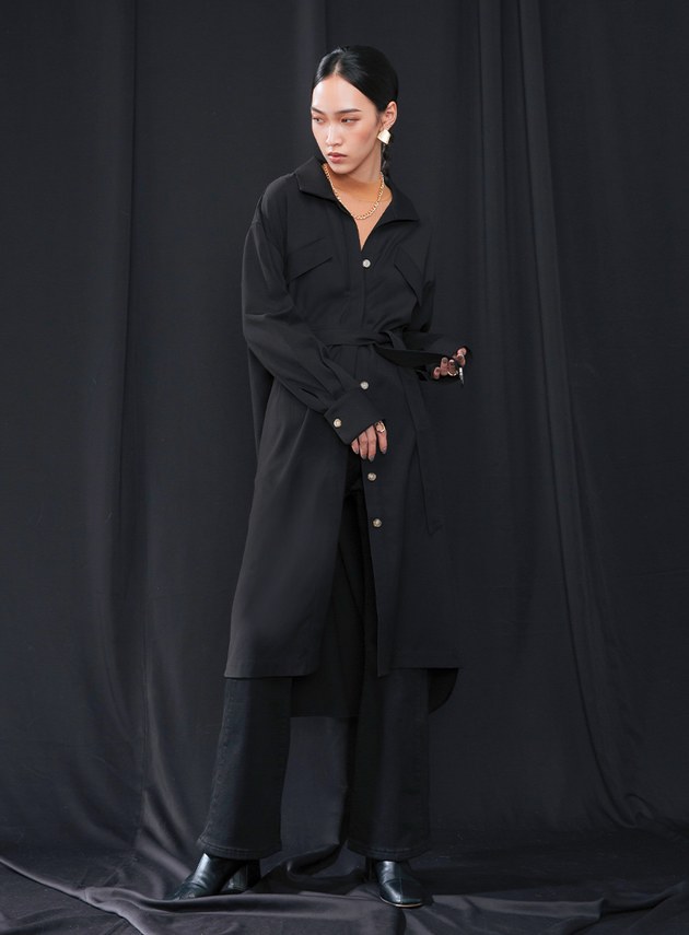 經典翻領襯衫洋裝