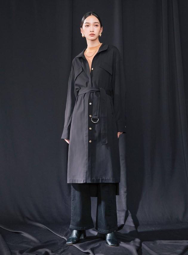 經典翻領襯衫洋裝