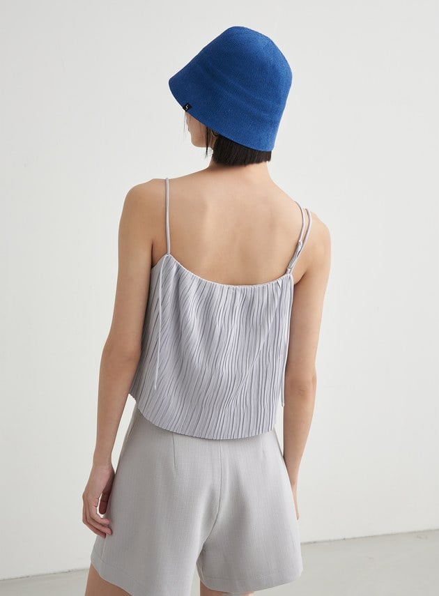 亞麻編織漁夫帽