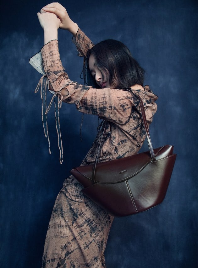 FEMANCE_Lympia牛皮紋理帆船包