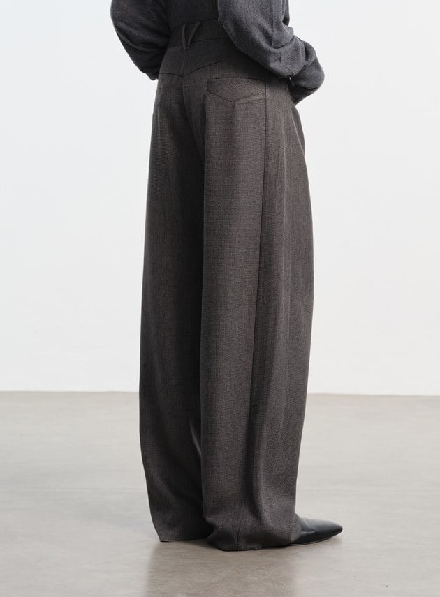 花紗提織工裝彎刀褲