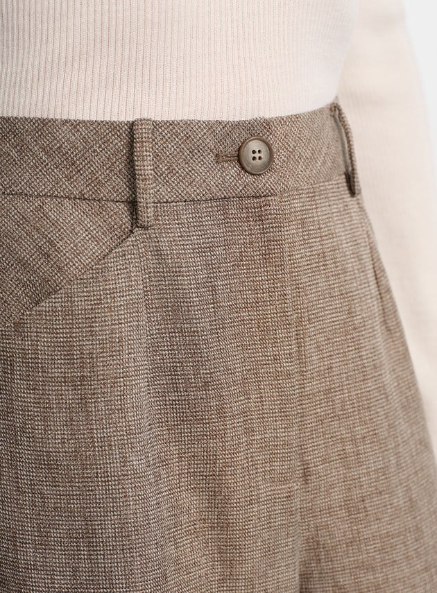 花紗提織工裝彎刀褲